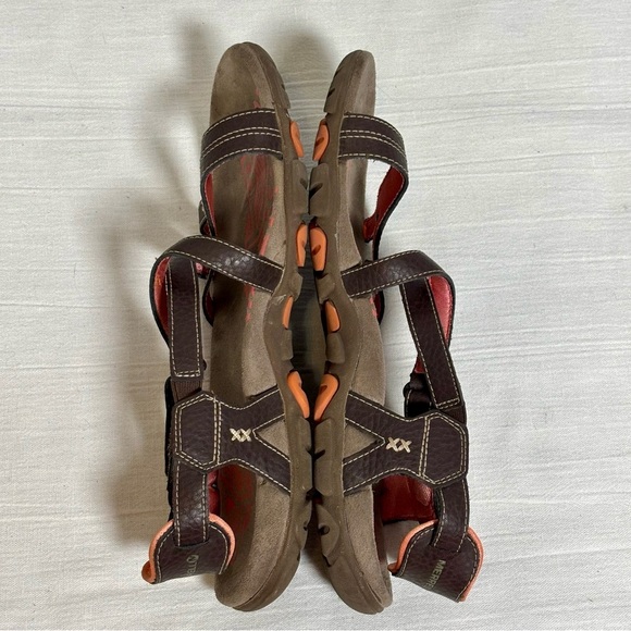 Merrell Sandspur Rose Convertible Outdoors Sandals-Cocoa Brown/Coral-Women 10 - Picture 8 of 11